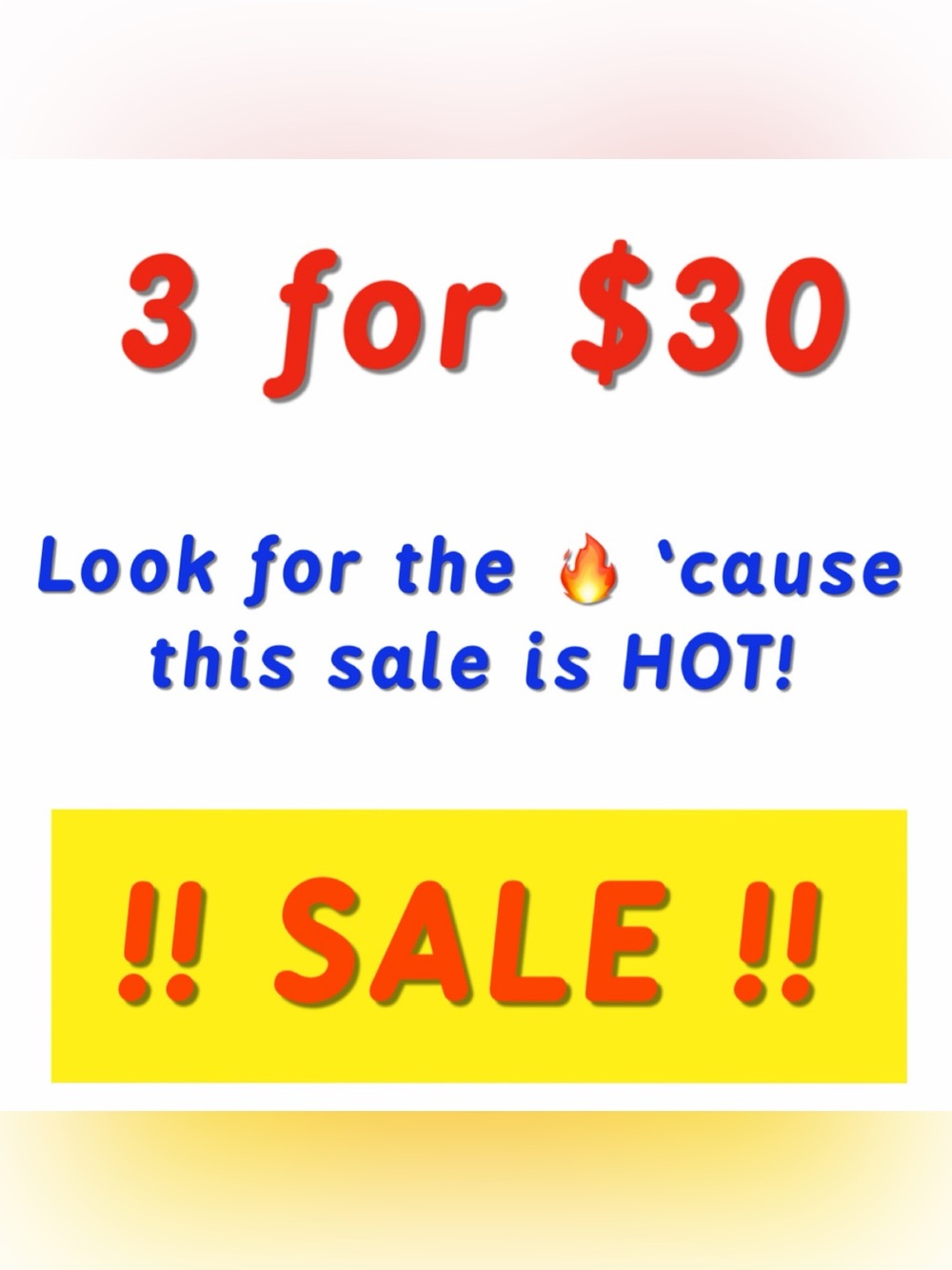 SALE! SALE! SALE!